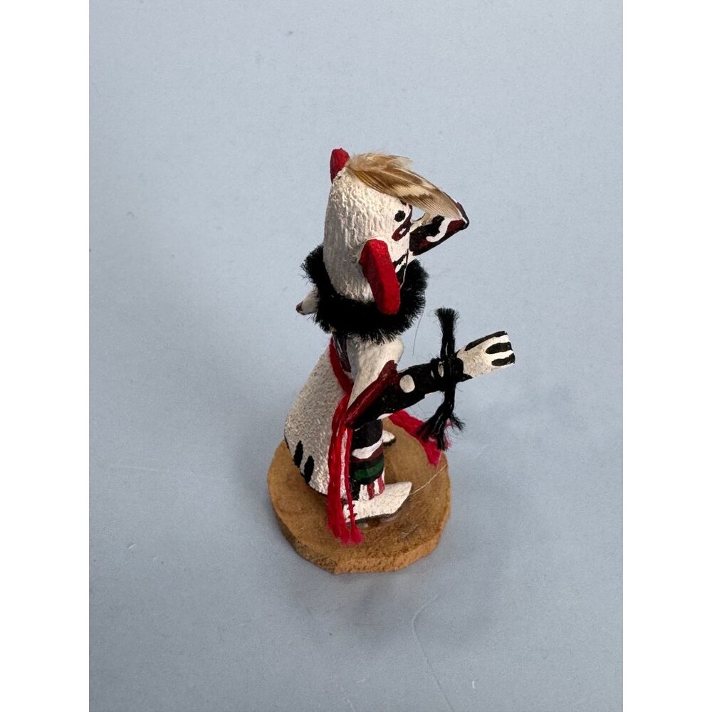 2 Native American Miniature Hopi Kachina Dolls 2 1/2" Tall Handcrafted & Signed - Picture 5 of 8